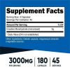 Nutricost Creatine Monohydrate 3,000mg, 180 Capsules (750mg Per Capsule) Supplement