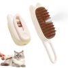 Cat Steam Brush for Shedding, 3 in 1 Pet Steam Brush