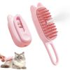 Cat Steam Brush for Shedding, 3 in 1 Pet Steam Brush